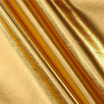 Load image into Gallery viewer, Gold Metallic Spandex Foil Fabric – Shiny Stretch Fabric for Costumes, Dancewear, Swimwear, Crafts, DIY Sewing
