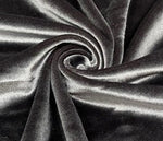 Load image into Gallery viewer, CHARCOAL stretch velvet fabric 60" Wide by the yard
