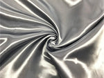 Load image into Gallery viewer, Silver Bridal Satin Fabric | Shiny Smooth Dressmaking Fabric | Wedding, Gowns, Drapery &amp; Crafts
