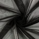 Load image into Gallery viewer, Black Power Mesh Stretch Fabric 60" per yard
