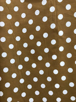 Load image into Gallery viewer, Poly cotton Quarter Size Polka Dots Fabric Print, 60" Wide
