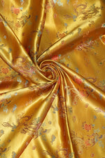Load image into Gallery viewer, Chinese Satin Dragon/Phoenix Brocade  45" wide per yard
