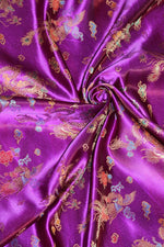Load image into Gallery viewer, Chinese Satin Dragon/Phoenix Brocade  45" wide per yard
