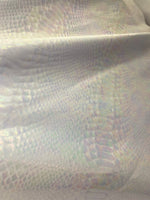 Load image into Gallery viewer, Pearl Snake Hologram Spandex 4 way stretch 58" wide fabric
