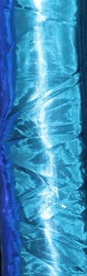 Load image into Gallery viewer, Tissue Lame fabric turquoise    60” wide
