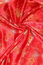 Load image into Gallery viewer, Chinese Satin Flower &amp; Medallion  Brocade  45" wide per yard
