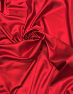 Load image into Gallery viewer, Red Charmeuse slight Stretch Satin  apparel curtains backdrops wedding
