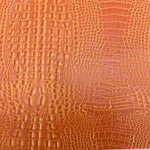 Load image into Gallery viewer, Orange Marine Gator Upholstery Crafting Outdoor Vinyl Fabric - Sold By The Yard - 54"
