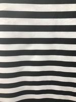 Load image into Gallery viewer, Poly cotton striped 1" 60” wide per yard
