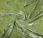 Load image into Gallery viewer, Lime Stretch Ice Velvet  crushed Fabric by the yard
