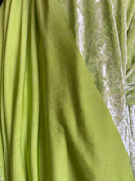 Load image into Gallery viewer, Lime Stretch Ice Velvet  crushed Fabric by the yard
