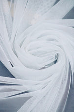Load image into Gallery viewer, White Power Mesh Stretch Fabric 60" per yard
