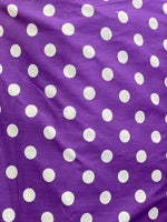 Load image into Gallery viewer, Poly cotton Quarter Size Polka Dots Fabric Print, 60" Wide

