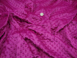 Load image into Gallery viewer, Dark Fuchsia  Dimple Dot Fur fabric per yard
