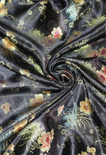 Load image into Gallery viewer, Chinese Satin Flower &amp; Medallion  Brocade  45" wide per yard
