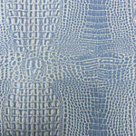 Load image into Gallery viewer, faux leather Ice blue Marine Gator Fabric - Sold By The Yard - 54"
