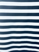 Load image into Gallery viewer, Poly cotton striped 1" 60” wide per yard
