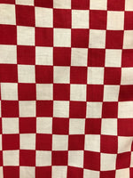 Load image into Gallery viewer, 1"X1" Race Car Finished Line Checkered Board Print Poly Cotton Fabric
