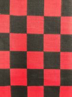 Load image into Gallery viewer, 1"X1" Race Car Finished Line Checkered Board Print Poly Cotton Fabric
