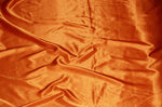 Load image into Gallery viewer, Orange Charmeuse Satin Fabric by the Yard  60" Wide
