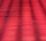 Load image into Gallery viewer, Vinyl faux leather Red mutant ostrich Marine grade UV resistance waterproof Fabric
