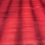 Load image into Gallery viewer, Vinyl faux leather Red mutant ostrich Marine grade UV resistance waterproof Fabric
