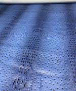 Load image into Gallery viewer, Vinyl faux leather Denim blue mutant ostrich Marine grade UV resistance waterproof Fabric
