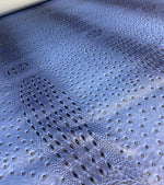Load image into Gallery viewer, Vinyl faux leather Denim blue mutant ostrich Marine grade UV resistance waterproof Fabric

