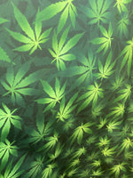Load image into Gallery viewer, Green Nylon spandex  FLOWER  (PLANT) leaves print sold by the yard
