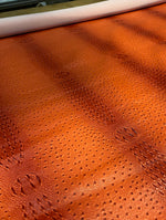 Load image into Gallery viewer, Orange  crossbreed ostrich/crocodile   Marine grade UV resistance waterproof Fabric
