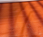 Load image into Gallery viewer, Orange  crossbreed ostrich/crocodile   Marine grade UV resistance waterproof Fabric
