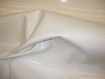 Load image into Gallery viewer, White patent faux vinyl leather upholstery fabric by the yard 54" Wide
