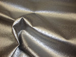Load image into Gallery viewer, Vinyl Faux Leather Silver meatllic Ostrich Upholstery fabric per yard 54" Wide
