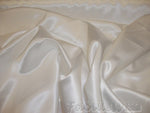 Load image into Gallery viewer, White Bridal Satin fabric for lining apparel sales by yard 60"
