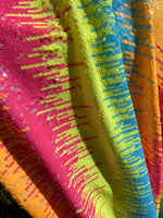Load image into Gallery viewer, Multi Sequin Fabric Stretch on mesh fabric 54" Wide
