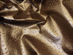 Load image into Gallery viewer, Vinyl faux leather Penny Metallic Ostrich Upholstery fabric per yard
