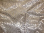 Load image into Gallery viewer, Vinyl faux fake leather Silver Parisian Embossed Damask upholstery Drapery sofa chair pillow  home fabric per yard 54" wide
