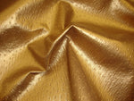 Load image into Gallery viewer, Vinyl faux Gold  Metallic Ostrich Upholstery Vinyl fabric per yard
