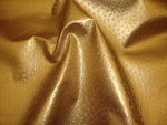 Load image into Gallery viewer, Vinyl faux Gold  Metallic Ostrich Upholstery Vinyl fabric per yard
