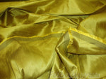 Load image into Gallery viewer, Olive Oil Shantung Dupioni Faux Silk two tone fabric BY THE YARD 54" wide
