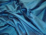Load image into Gallery viewer, Teal  Shantung Dupioni Faux Silk fabric per yard
