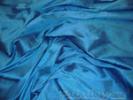 Load image into Gallery viewer, Teal  Shantung Dupioni Faux Silk fabric per yard
