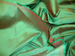 Load image into Gallery viewer, Pine Shantung Dupioni Faux Silk fabric by the yard 58" Wide dress pillow tables
