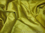 Load image into Gallery viewer, Celery Shantung Dupioni Faux Silk two tone fabric BY THE YARD 54" wide
