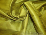 Load image into Gallery viewer, Celery Shantung Dupioni Faux Silk two tone fabric BY THE YARD 54" wide
