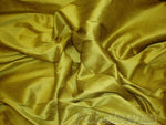 Load image into Gallery viewer, Olive Oil Shantung Dupioni Faux Silk two tone fabric BY THE YARD 54" wide
