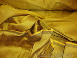 Load image into Gallery viewer, Golden Rod Shantung Dupioni Faux Silk two tone fabric BY THE YARD 54" wide

