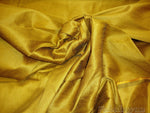 Load image into Gallery viewer, Golden Rod Shantung Dupioni Faux Silk two tone fabric BY THE YARD 54" wide
