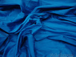 Load image into Gallery viewer, Imperial Blue Shantung Dupioni Faux Silk two tone fabric BY THE YARD 54" wide
