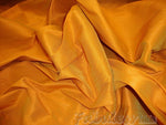 Load image into Gallery viewer, Saffron Shantung Dupioni Faux Silk two tone fabric BY THE YARD 54" wide
